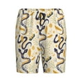 thumbnail image 4 of Wukai Snake And Floral Men’s Short Pajama Pants With Pockets Soft Sleep Pj Shorts for Men-XX-Large, 4 of 6