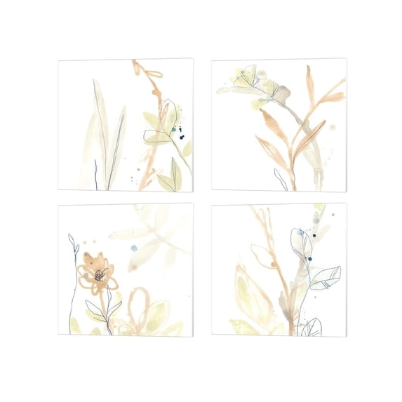 Metaverse June Erica Vess 'Botany Gesture B' Canvas Art (Set of 4)