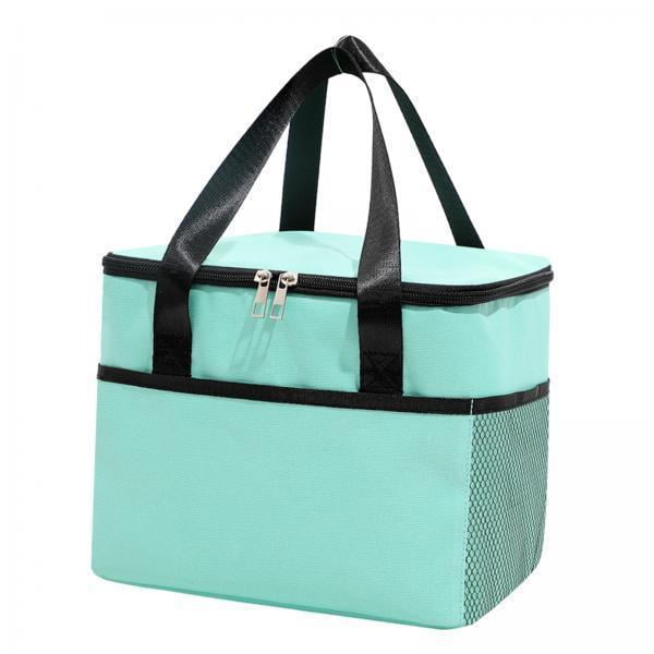 2x Bolsa Térmica Aislada Bolsa de Almuerzo Estuche Duradero Bolsa para Utensilios de Cocina Bolsa de Transporte de Alimentos para Mantenimiento Fresco 2 piezas