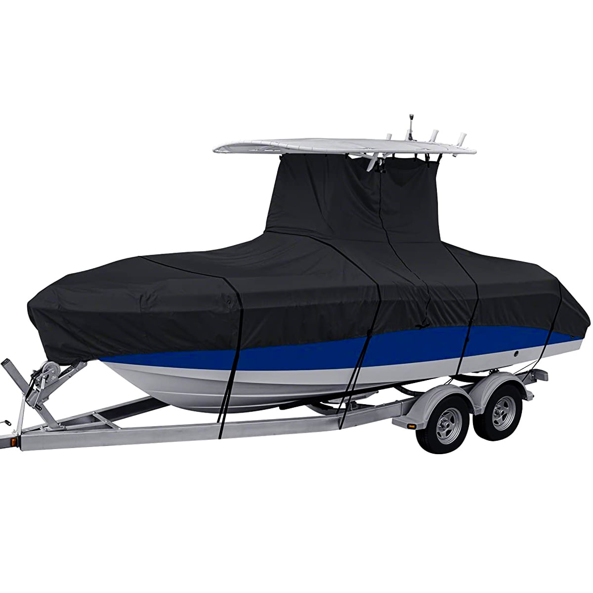 Heavy duty Trailerable Pontoon boat storage cover Fits 17' 18' 19' 20' L Navy 