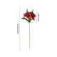 thumbnail image 3 of Tallos de flor de trompeta artificial 6 cabezas Arreglo floral de tela sintética Jarrón rosa blanco rojo naranja de 19,29 pulgadas Decoración de jarrón para oficina en casa Centro de mesa de boda, 3 of 6