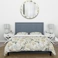 thumbnail image 3 of Designart "Ferns With Delicate Grace II" Beige Plants Bedding Covert Set - Bohemian & Eclectic Bed Set With 2 Shams, 3 of 5