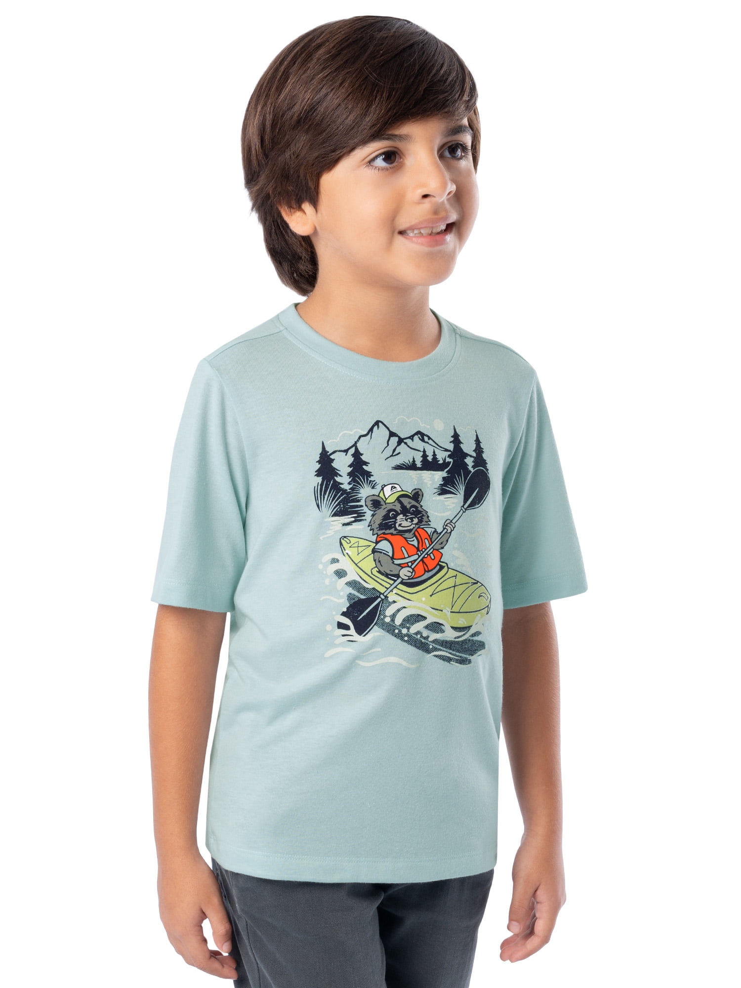 Ozark Trail Boy's Graphic Short Sleeve T-Shirt, Sizes 4-18 & Husky