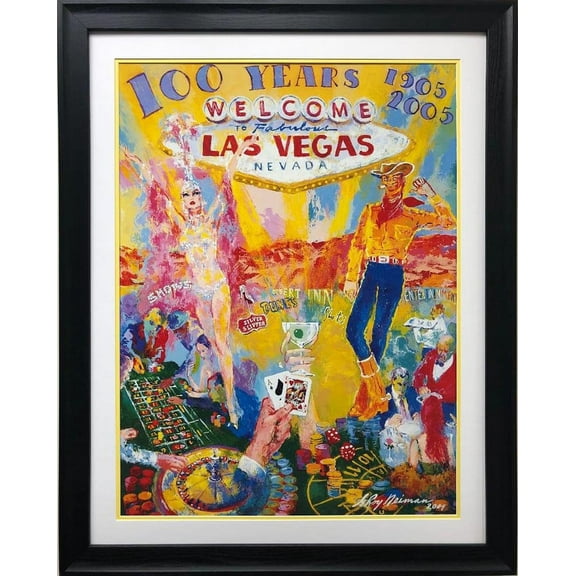 LeRoy Neiman "100 Years of Neon" FRAMED New Art Generic