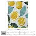 thumbnail image 4 of Shiartex  Lemon Pattern Fruit Lightweight Super Soft Cozy Throw Blanket Warm and Lightweight Soft Flannel Blankets Small for Kid Bed Blanket White, 4 of 6