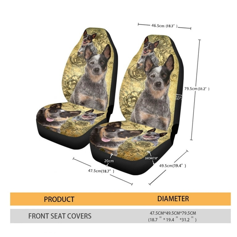 Blue Heeler Car Seat Covers (Set of 2) Blue Heeler Car Seat Covers (Set of 2)