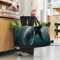 thumbnail image 6 of Whale Large Reusable Foldable Oxford Cloth Shopping Bag with Collapsible Bucket, Storage Box, and Laundry Bag, 6 of 7