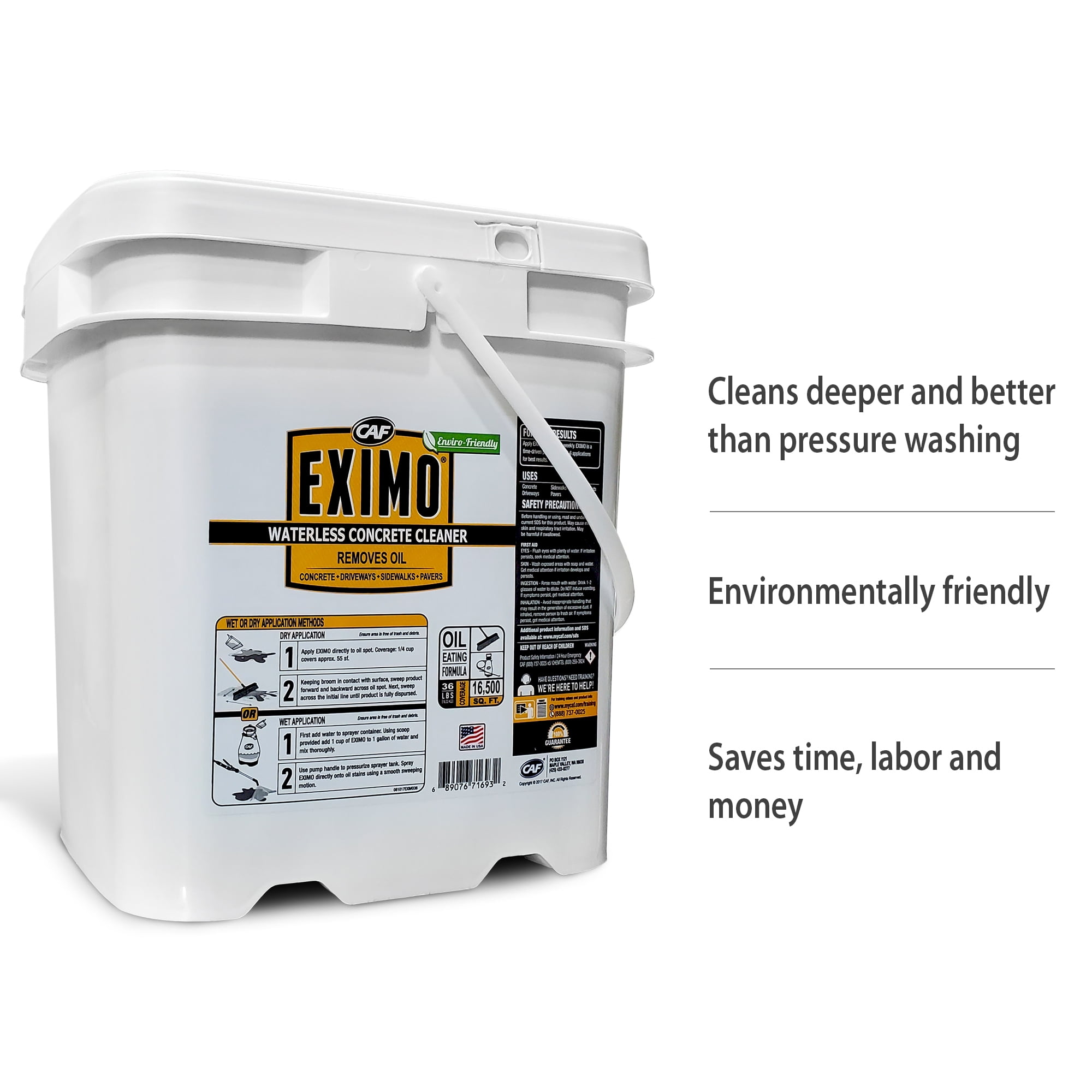 EXIMO® Waterless Concrete Cleaner 18 lbs