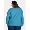 thumbnail image 3 of Terra & Sky Women’s Plus Waffle V Neck Henley Top, Sizes 0X-5X, 3 of 5