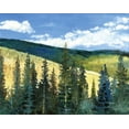 thumbnail image 2 of Gorham, Gregory 24x20 White Modern Wood Framed Museum Art Print Titled - View From Slyvanite, MT, 2 of 4