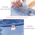 thumbnail image 3 of Bolso del maquillaje del terciopelo con los bolsos cosméticos de la manija con el tenedor del cepillo del maquillaje, 3 of 5
