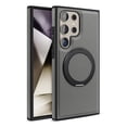thumbnail image 2 of Dteck Magnetic for Samsung Galaxy S22 Ultra Leather Case,360° Adjustable Ring Stand Case Compatible with Magsafe Shockproof Protective Slim Phone Cover for Men Women,Gray, 2 of 8
