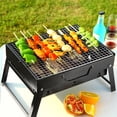 thumbnail image 6 of HomeLife Portable BBQ Grill Stainless Steel Easy to Use Removable Grid Foldable Charcoal Grill for Outdoor Picnic Garden Camping, 6 of 13