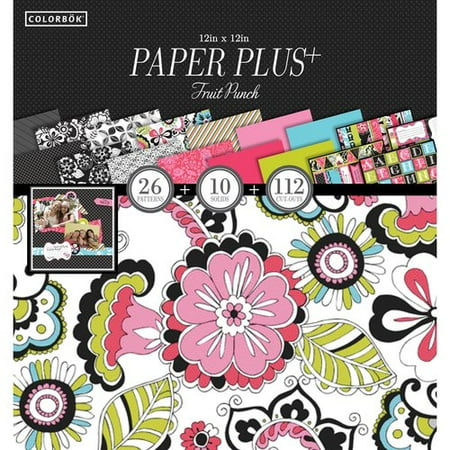 Colorbok 12" Paper Plus Pad, Fruit Punch