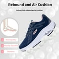 thumbnail image 4 of MAFEKE Women Wide Walking Shoes with Arch Support Plantar Fasciitis Tennis Fashion Sneakers Wide Toe Box Orthotic Casual Shoes NavyBluePink Size 9.5, 4 of 7