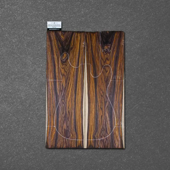 Mexican Cocobolo Electric Guitar Drop Top Stratocaster (ES) Set – MCES000692-2.2