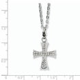 thumbnail image 2 of Stainless Steel CZ Cross Necklace 18 Inch, 2 of 2