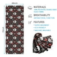 thumbnail image 2 of Black Floral Skull Pattern Hot Yoga Mat Towel Non Slip for Hot Yoga - Quick-Drying Yoga Mat Cover with 4 Corner Pockets with Travel Bag - Hot Yoga Towel Non Slip 74"x26", 2 of 6
