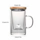 thumbnail image 3 of Precios Especiales, Taza de agua de vidrio Taza de té con separación de agua Taza de té con filtro Taza de tres piezas Taza con tapa de madera Taza de té Akmoler, 3 of 8