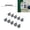 Grey, variant on 100PCS RFID Key Fob Sensitive Induction Waterproof 125KHz Proximity Access Control Key Tags 0.98 inches / 25 mm Black