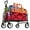 Red, variant on PINDEE 38 Inch Collapsible Wagon Cart Large Capacity 330 LBS Heavy Duty Folding Garden Utility Cart with Wheels for Beach Camping.Blue