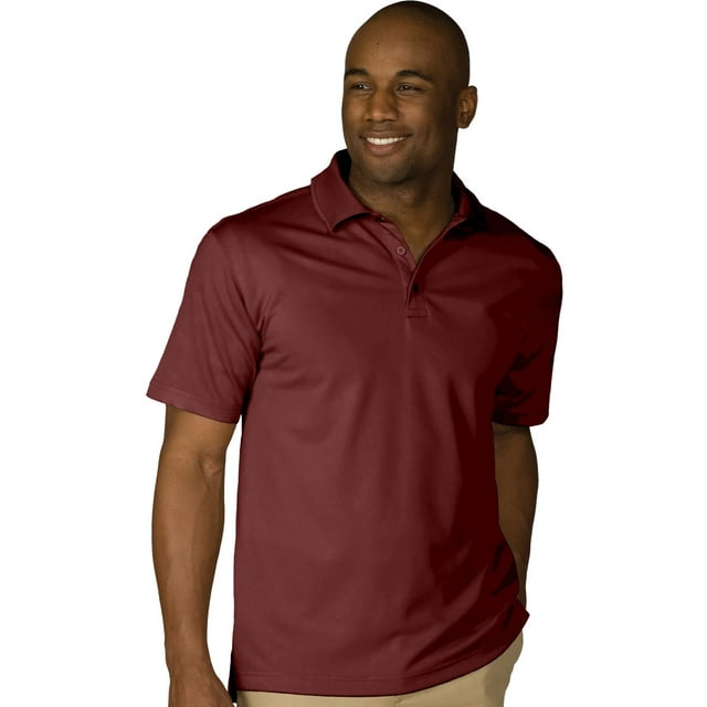 Edwards Garment Men's Hi-Perform Polo XXXX-Large Burgundy
