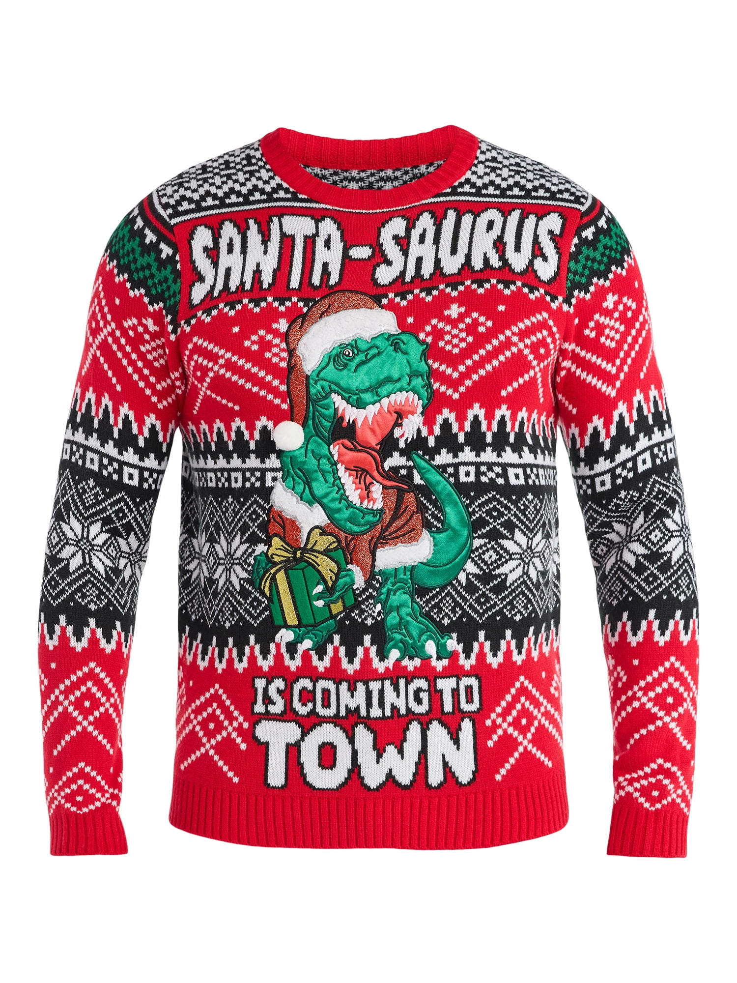 Jollidays Men's Christmas Sweater with Long Sleeves, Midweight, Sizes S-3XL