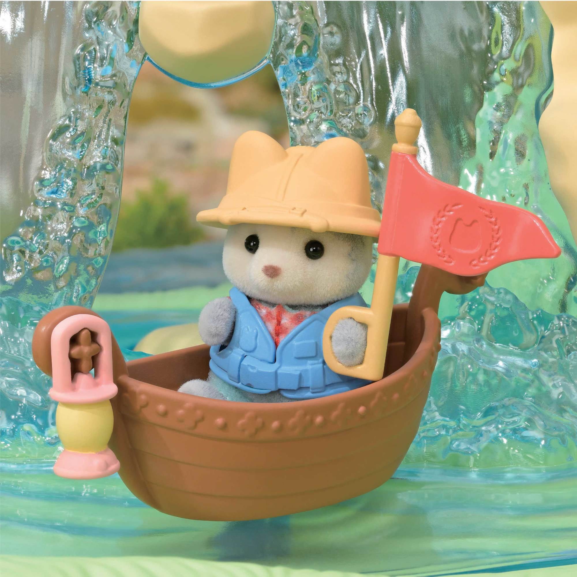 Calico Critters Secret Forest Falls, Dollhouse Playset with Figure and Accessories