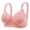 Pink, variant on Xijirk Women Wireless Grid Bra Lace Pendant Adjustable Strap Breathable Bra for Daily Underwear,Beige,36