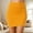 Yellow, variant on Women's Stretchy High Waist Pencil Mini Skirt Pure Color Casual Summer Skirt Comfortable Bodycon Short Skirt