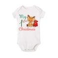thumbnail image 3 of Mono infantil con estampado navideño, mono informal de manga corta para recién nacidos, mono cómodo y a la moda para bebé, regalo de Navidad, 3 of 5