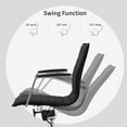 thumbnail image 3 of 2xhome Mid Century Office Swivel Task Chair With Arms Wheels Modern Black Desk Chair Ergonomic Mid back PU Leather Arm Rest Adjustable Height, Set of 1, 1 piece, 3 of 14