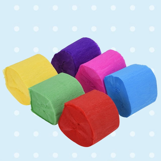 FENGGUIQU Papel Crespón Para Decorar Cumpleaños Bodas Y Eventos En Colores Vivos
