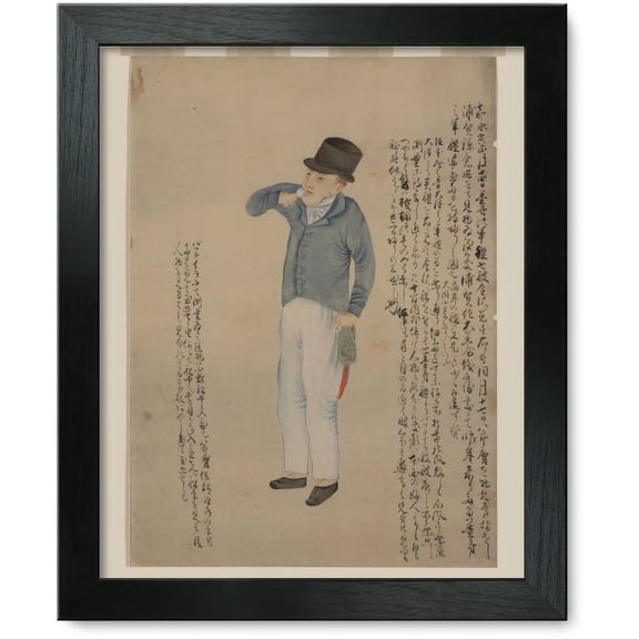 Framed Print: American Sailor Drinking, 1854