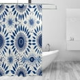 thumbnail image 2 of Coolnut Blue Eye Pattern Shower Curtain Waterproof Washable Bathroom Shower Curtain Durable Polyester Cloth Fabric Bathroom Set with 12 Hooks, 60 x 72 inches Home Decor, 2 of 6