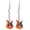Orange, variant on Fashion Cute Metal Black White Music Bass Electric Guitar Dangle Drop Earrings for Women Music Lovers teacher singer Hypoallergenic Personalized Jewelry Gifts