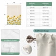 thumbnail image 6 of Yellow Spring Floral Balloon Curtains for Windows, Bedroom Curtains 54 Inch Length, Pastoral Flowers Daisy Rustic Tie Up Curtains Panels Thermal Insulated Bathroom Curtains Window 42"x54", 6 of 8