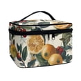 thumbnail image 2 of HELLHERO Fold Flat Make up Cosmetic Bags (8.86"x6.5"x5.9"), Gift for Adults, Fruit, 2 of 6