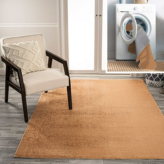 JONATHAN Y WASHABLE 3 x 5 Area Rug, Twyla - Terra, WSH300A-3