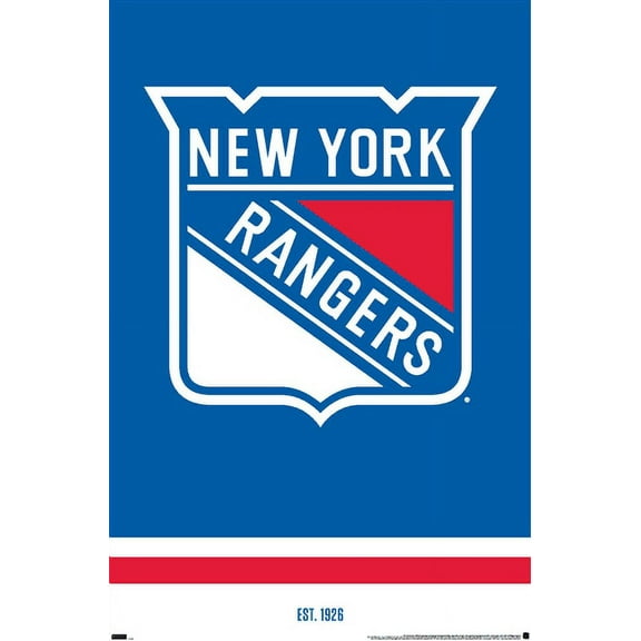 NHL New York Rangers - Logo 21 Wall Poster, 22.375" x 34"