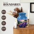 thumbnail image 3 of JAGASY Lavender Grass Miniature Urns for Adult Male - Sunrise Keepsake Urn for Mother - Small Mountain Cremation Urn for Burial - Decorative Blue Urns for Men and Women Remains - 3 Inch, 3 of 7