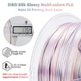 thumbnail image 4 of Filamento ZIRO Shiny PLA para impresora 3D, color degradado rápido, 1 kg, 4 of 9