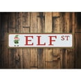 thumbnail image 2 of Elf Street Aluminum Metal Decor Sign - 4x18 inches, 2 of 4