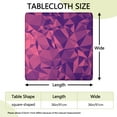 thumbnail image 2 of Abstract Patterned Fabric Tablecloth with Geometric Rainbow Gradient Design, Starry Night and Watercolor Ocean Beach Scenery, Boho Chic Style, 2 of 6