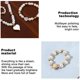 thumbnail image 5 of Juego de 2 collares con cuentas, anillo y pulsera, conjunto de bisutería para mujeres, para mujeres y niñas, 5 of 6