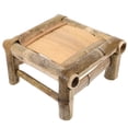 thumbnail image 3 of Shisuyan Comfortable Low Bench Small Low Stool Bathroom Anti-slip Stool Bamboo Stool, 3 of 9