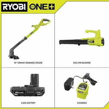 RYOBI 18V ONE  10" String Trimmer/Edger, Auto-Feed Head