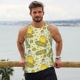 thumbnail image 6 of Pofeuu Corn And Corn Oil Print Men's Workout Tank Tops Sleeveless Muscle Gym Shirt Quick Dry-XX-Large, 6 of 7