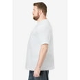 thumbnail image 3 of KingSize Men's Big & Tall Shrink-Less Lightweight Crewneck T-Shirt, 3 of 6