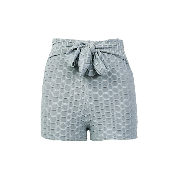 hirigin Women High Waist Sport Shorts, Honeycomb Type Stretchy Short Pants